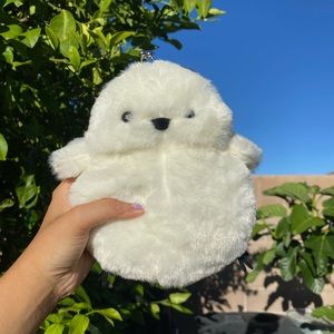 Adorable plush stuffed animal clutch coinpurse bag